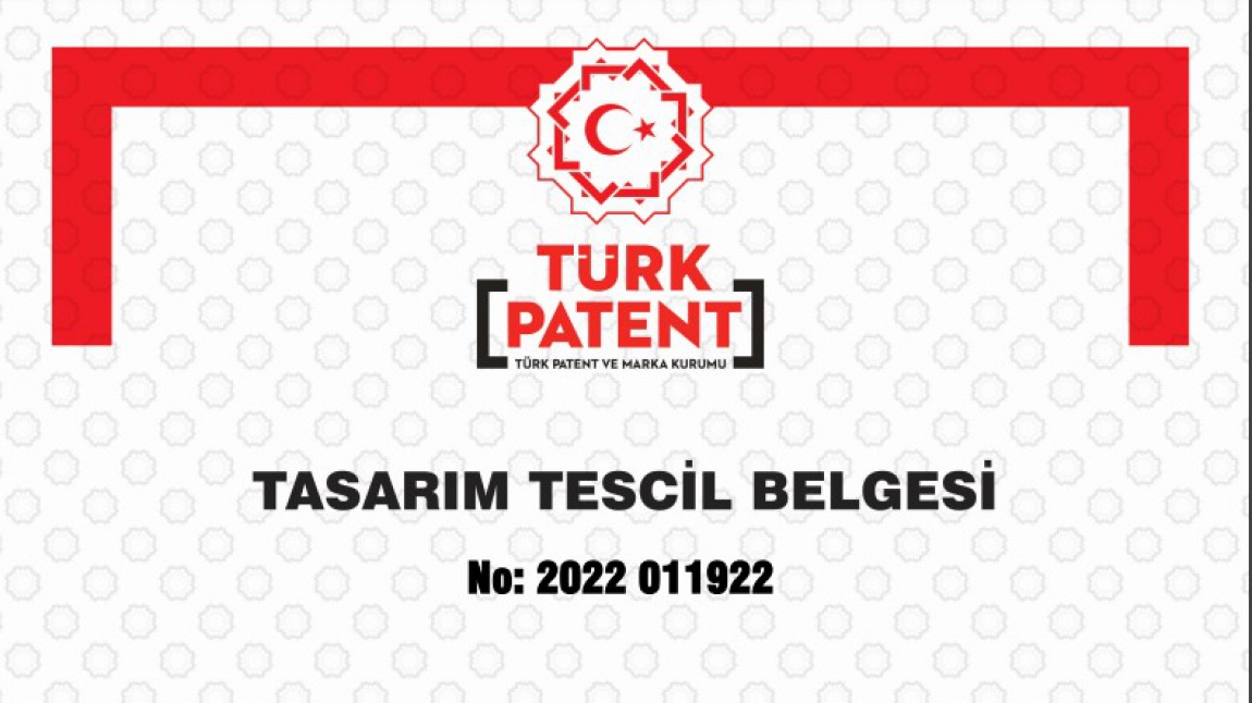 Tasarımımız Türk Patent Kurumu Tarafından Tescillendi