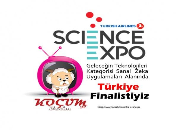 Turkish Airlines Science Expo Proje  yarışmasında Türkiye Finalistiyiz. 