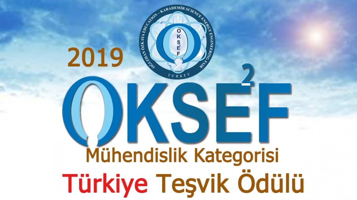 2019 OKSEF'te Mühendislik Kategorisinde Türkiye Derecesi
